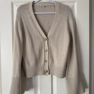 Reformation Nala Cotton Cashmere Cardigan | Size M